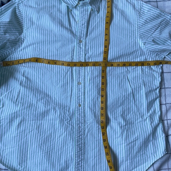 Ralph Lauren Men’s Classic Fit Cotton LS striped Collar Shirt - Picture 8 of 9